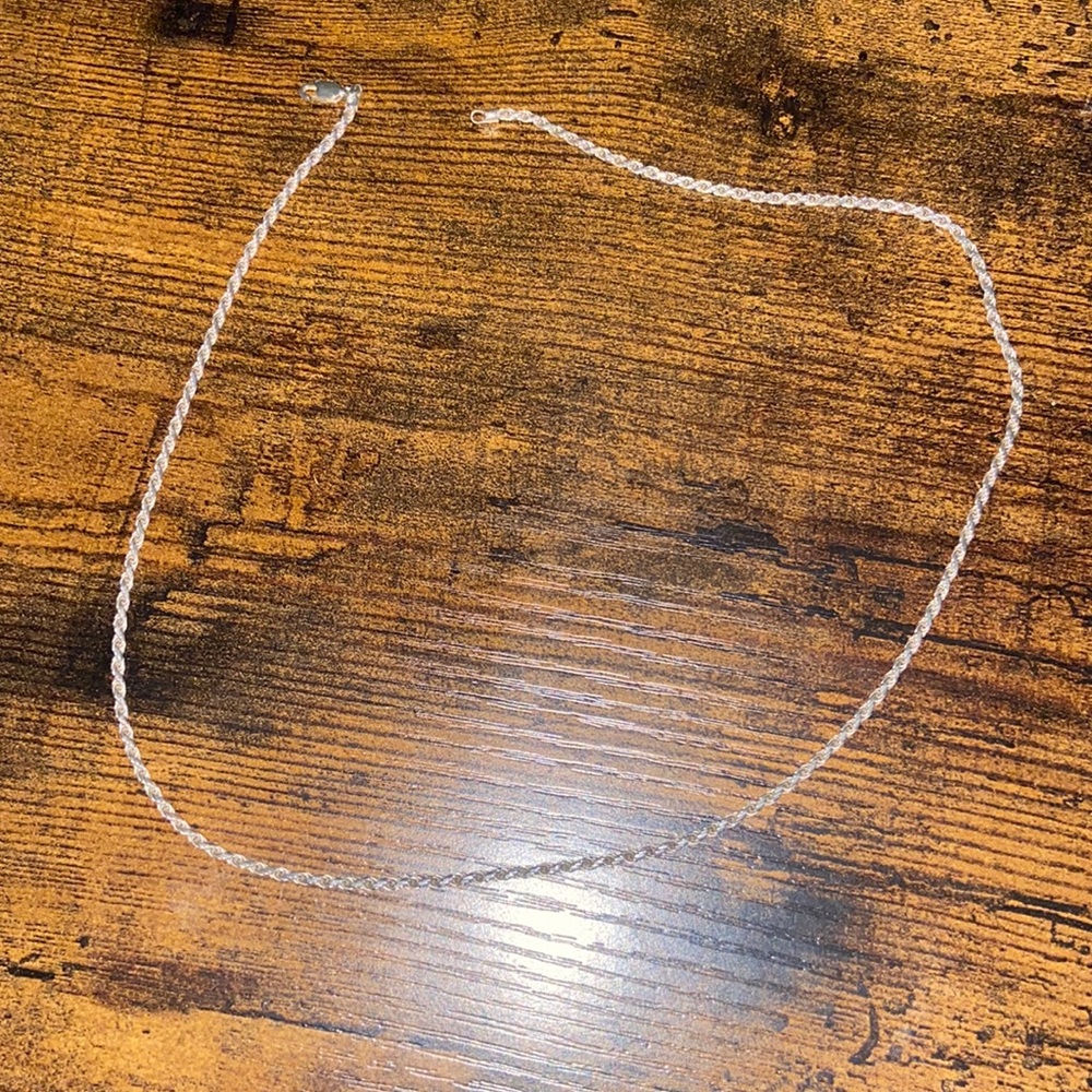 Italian silver rope chain